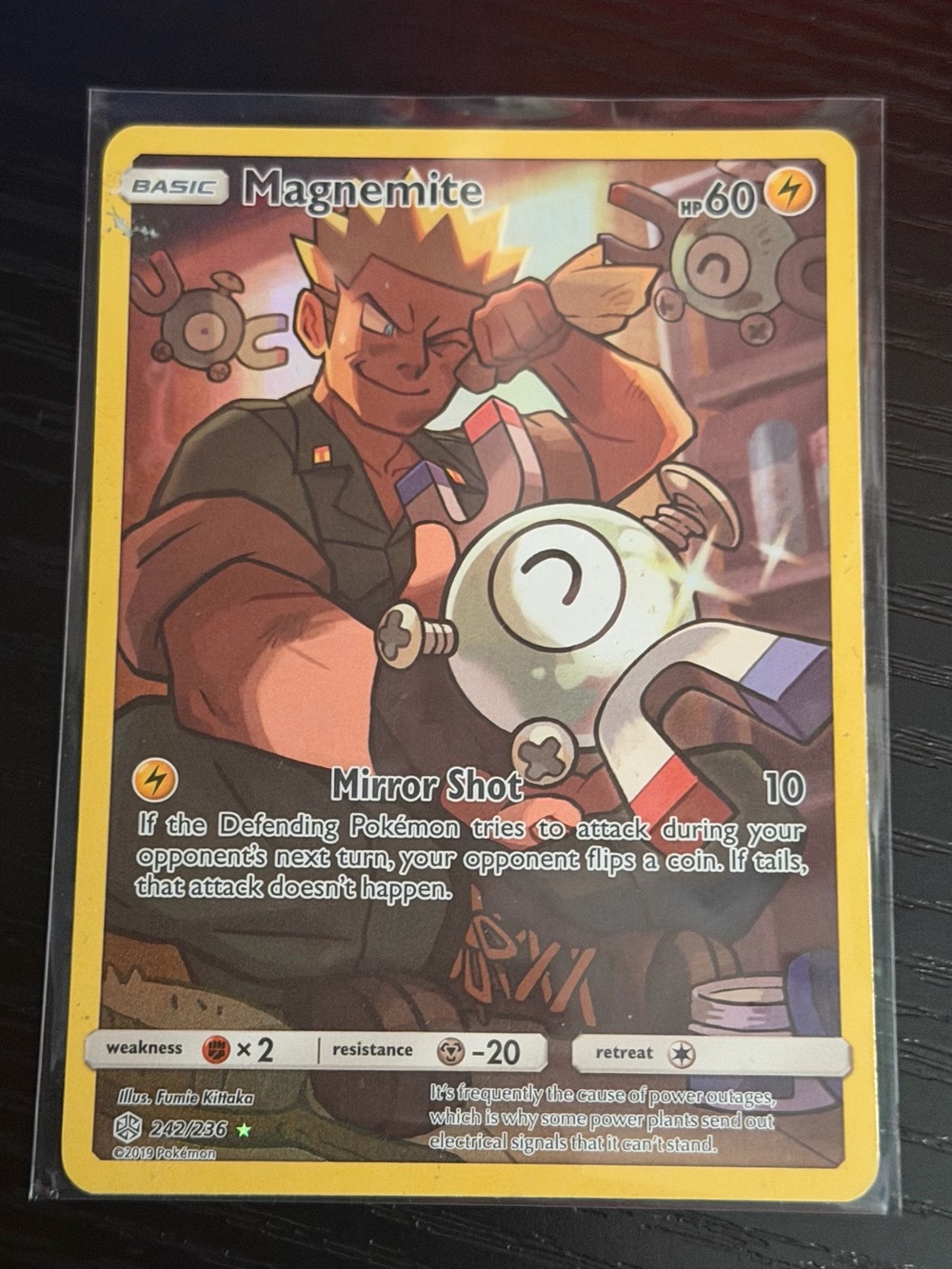 Magnemite Lightning Energy Trading Card -